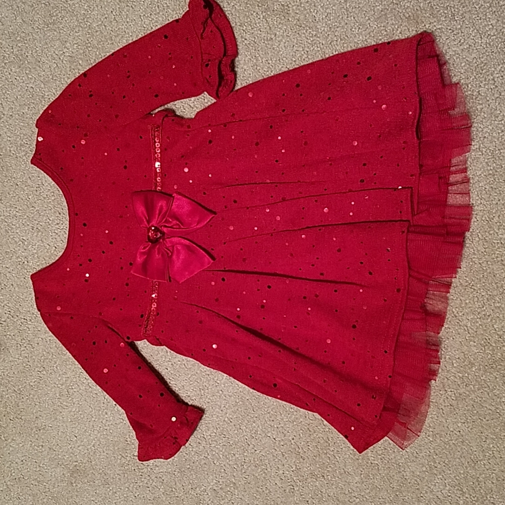 Youngland sweet red infant dress